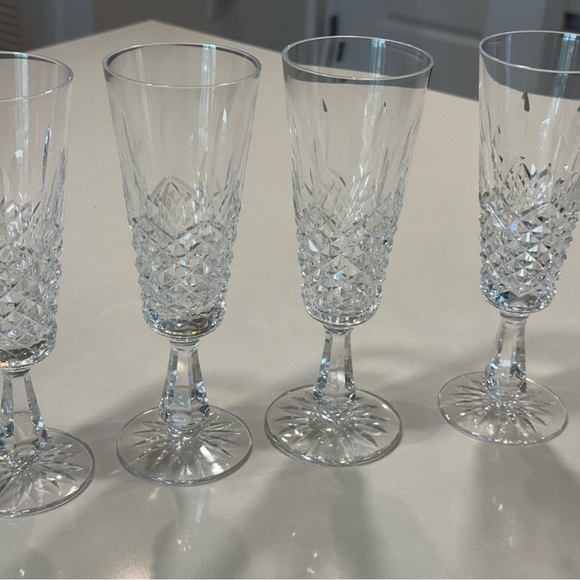 Waterford Crystal Clear Champagne Glasses - Picture 6 of 9